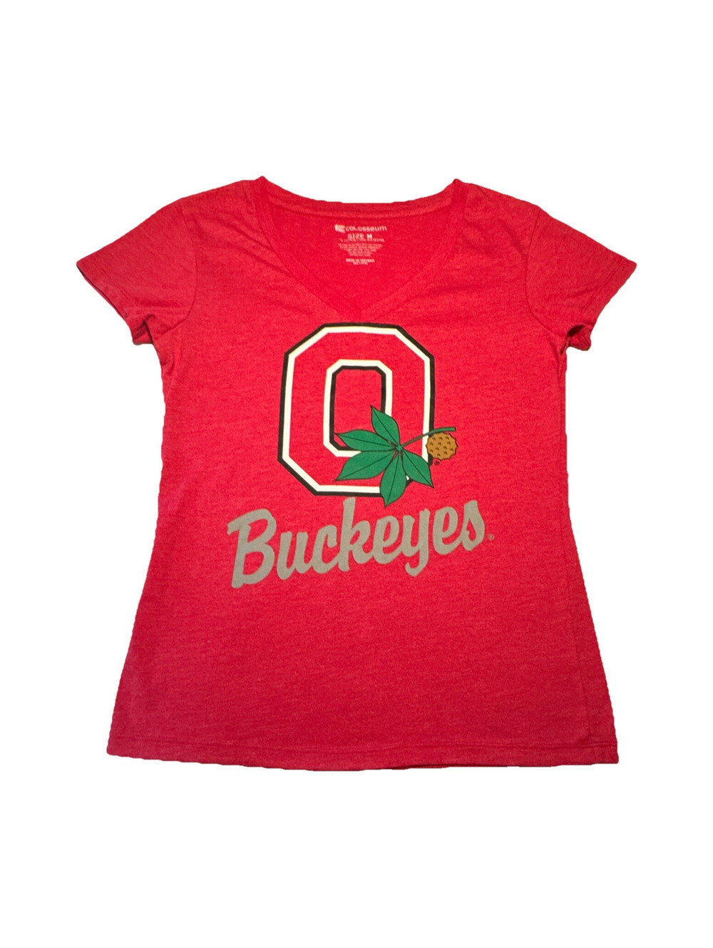 Colosseum Athletics Ohio State Buckeyes Women's Red Shirt Size M EUC